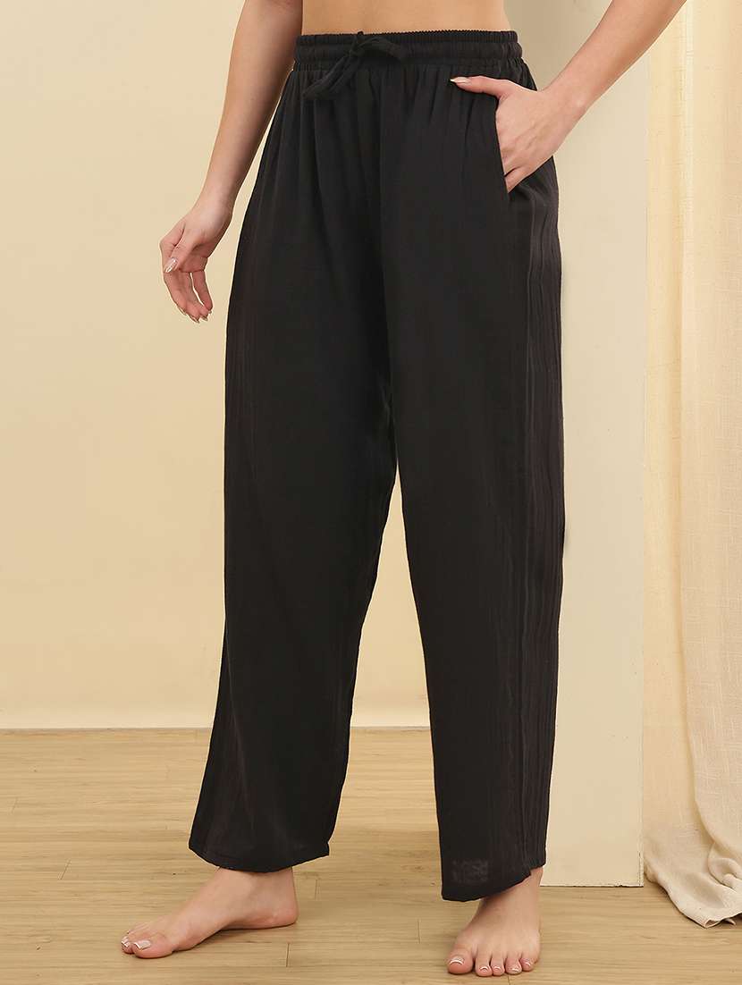 women pack of 2 solid mid rise pajama - 22434219 -  Standard Image - 4