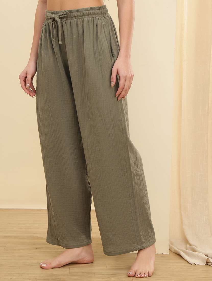 women pack of 2 solid mid rise pajama - 22434226 -  Standard Image - 4