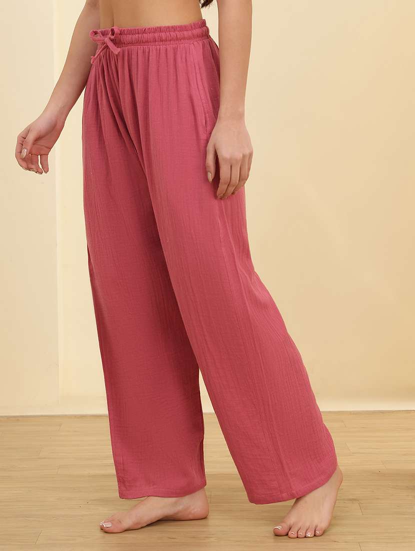women pack of 2 solid mid rise pajama - 22434228 -  Standard Image - 4