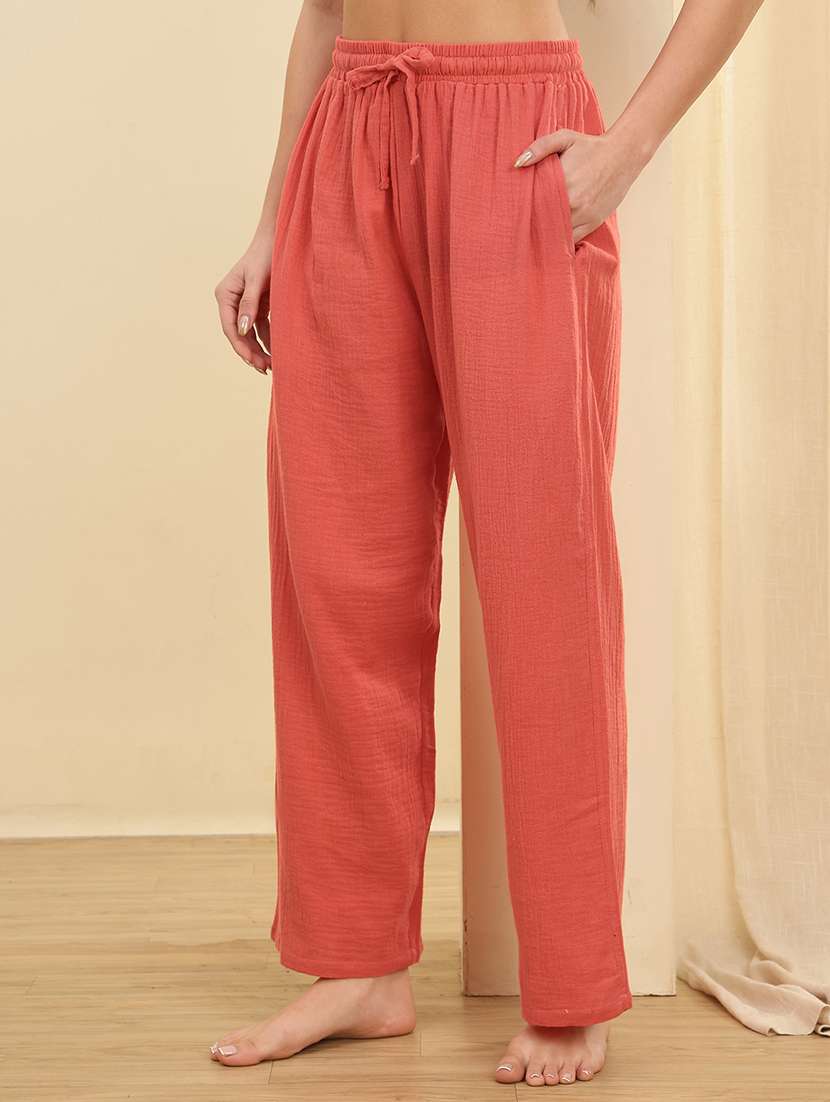 women pack of 2 solid mid rise pajama - 22434229 -  Standard Image - 4