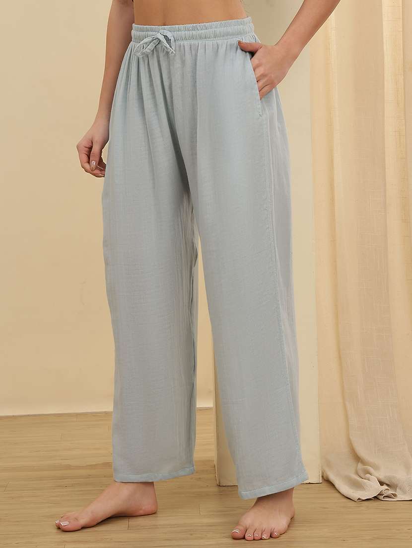 women pack of 2 solid mid rise pajama - 22434240 -  Standard Image - 4
