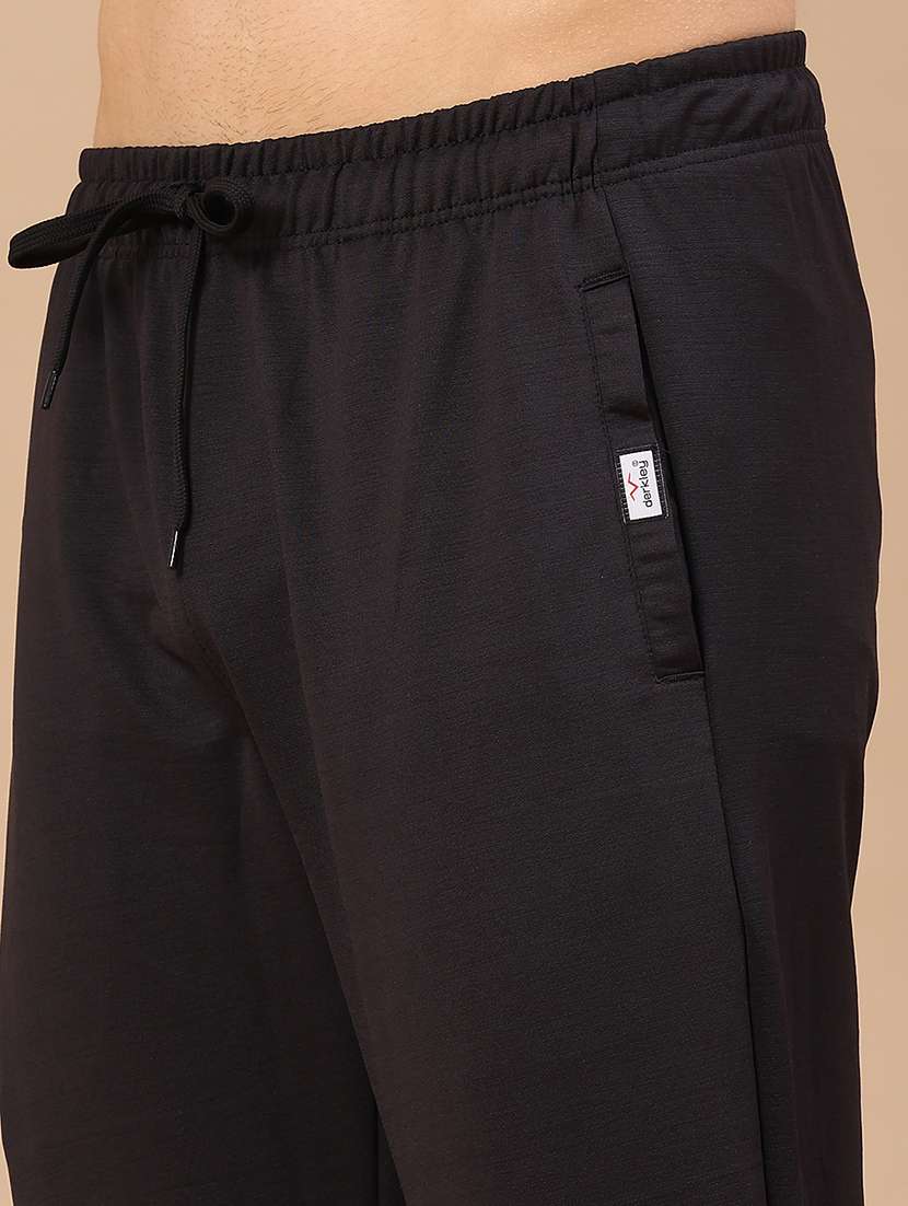men solid mid rise full length track pant - 22434414 -  Standard Image - 1