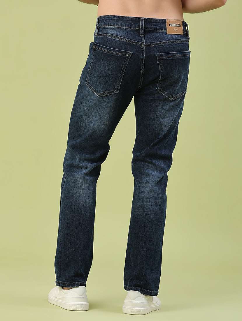 men washed mid rise full length slim fit jeans - 22434706 -  Standard Image - 4