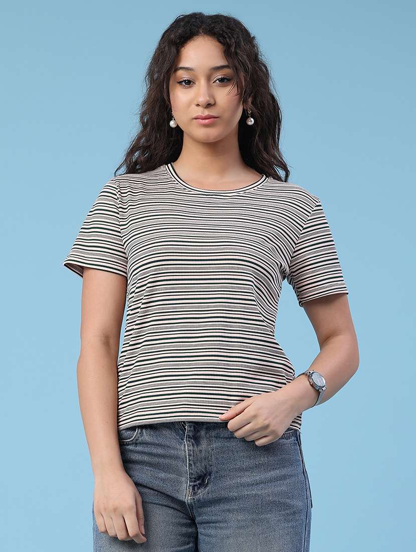 girls printed round neck short sleeves tee - 22434774 -  Standard Image - 1