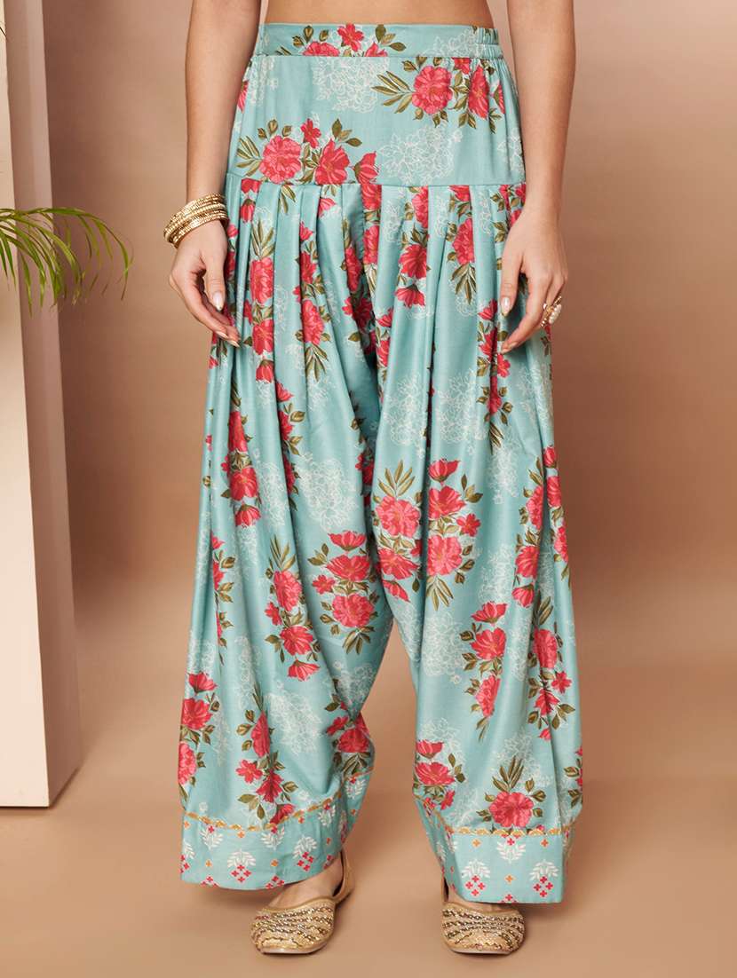 women floral sleeveless kurta salwar with dupatta set - 22435854 -  Standard Image - 4