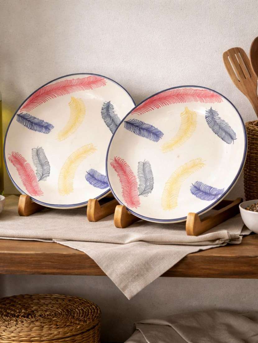 set of 2  ceramic dinner plate