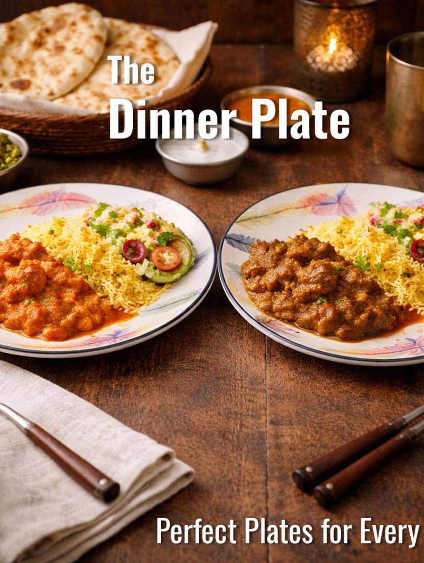 set of 2  ceramic dinner plate - 22435886 -  Standard Image - 1