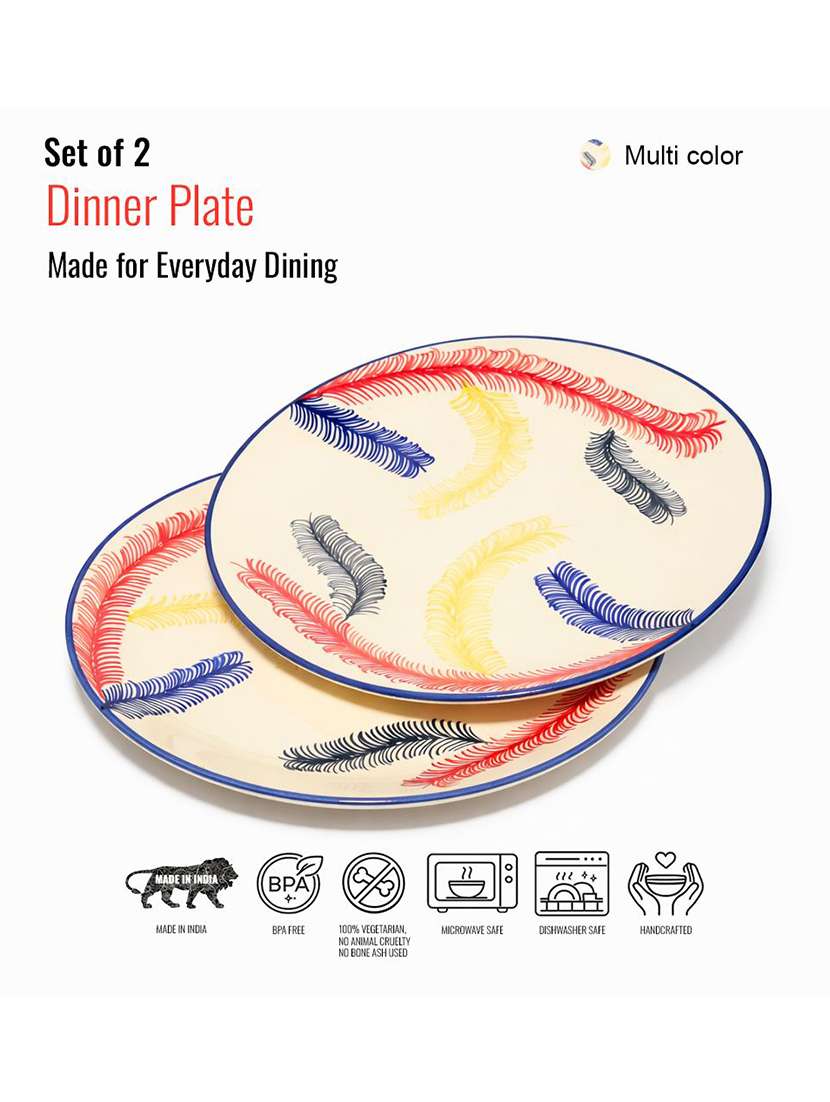 set of 2  ceramic dinner plate - 22435886 -  Standard Image - 4