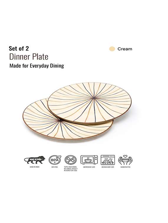 set of 2  ceramic dinner plate - 22435890 -  Standard Image - 4