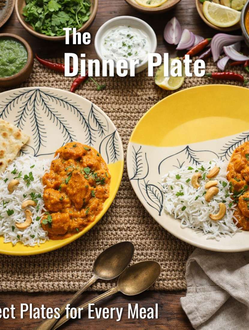set of 2  ceramic dinner plate - 22435891 -  Standard Image - 1