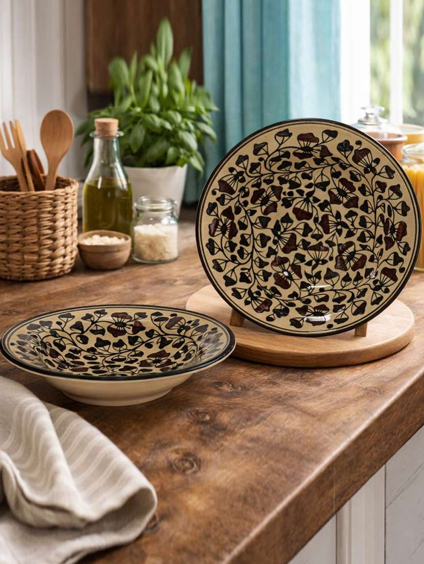 set of 2 ceramic dinner plate