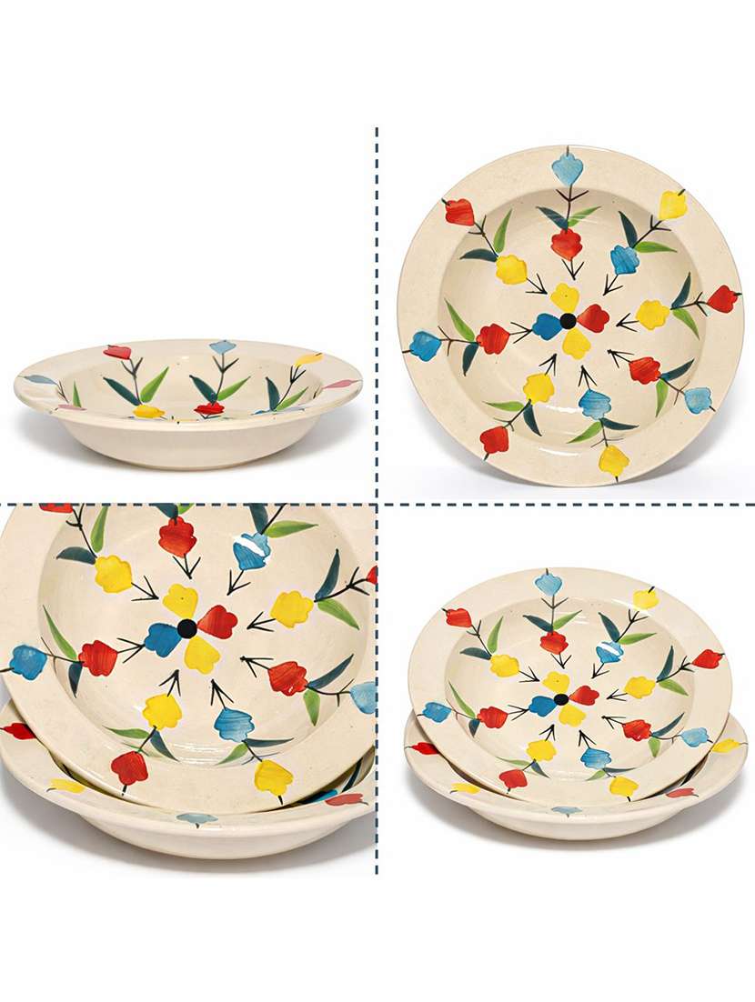 set of 2 ceramic dinner plate - 22435898 -  Standard Image - 1