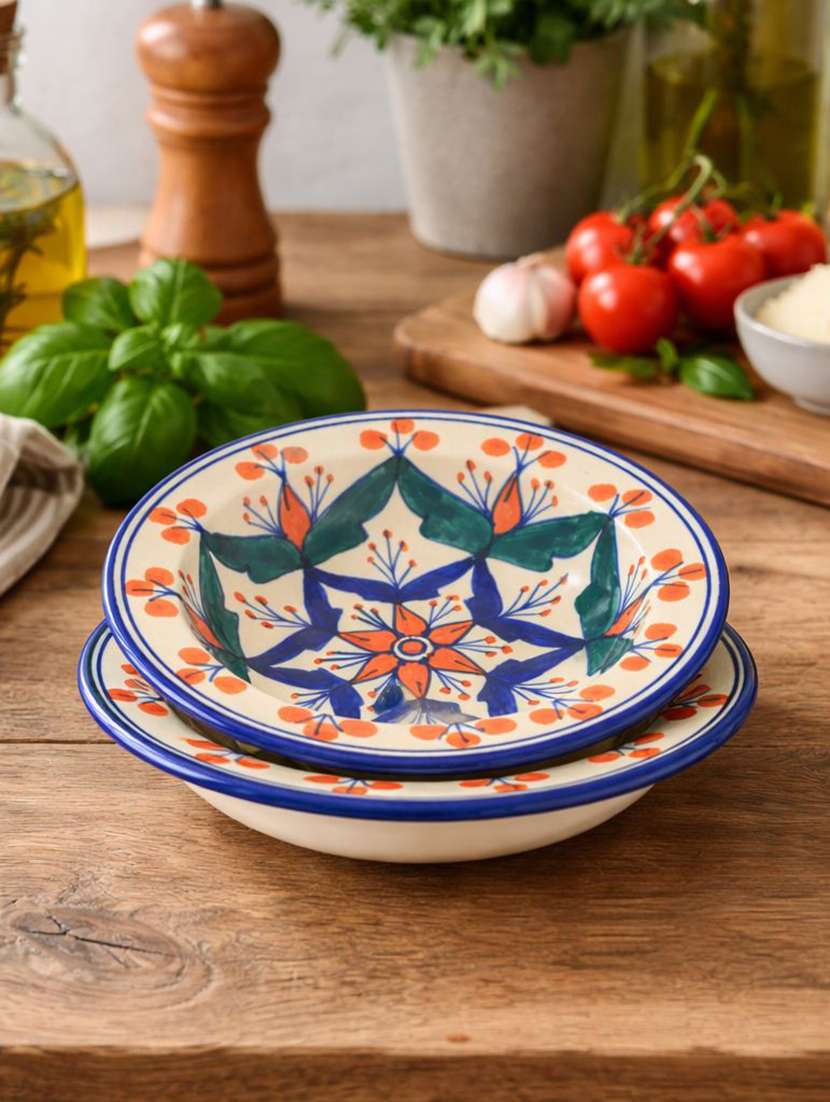 set of 2  ceramic dinner plate