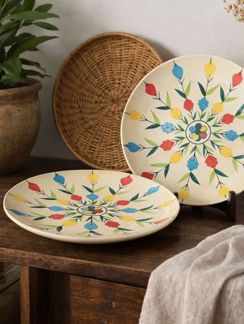 set of 2  ceramic dinner plate