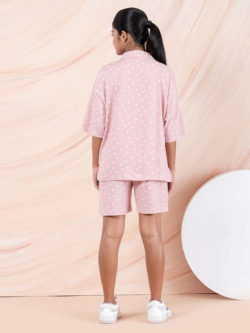 girl cotton shorts & top set co-ord set - 22436031 -  Standard Image - 4