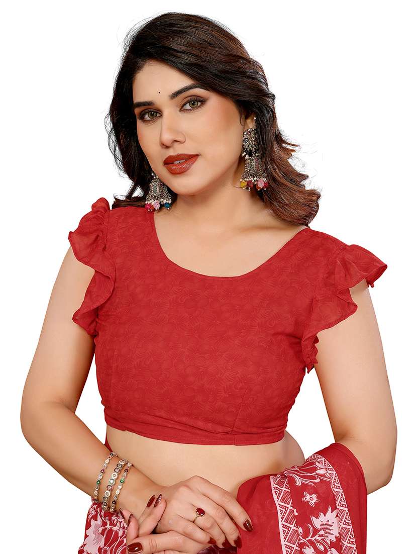 women pack of 2 printed combo saree with blouse - 22436137 -  Standard Image - 4