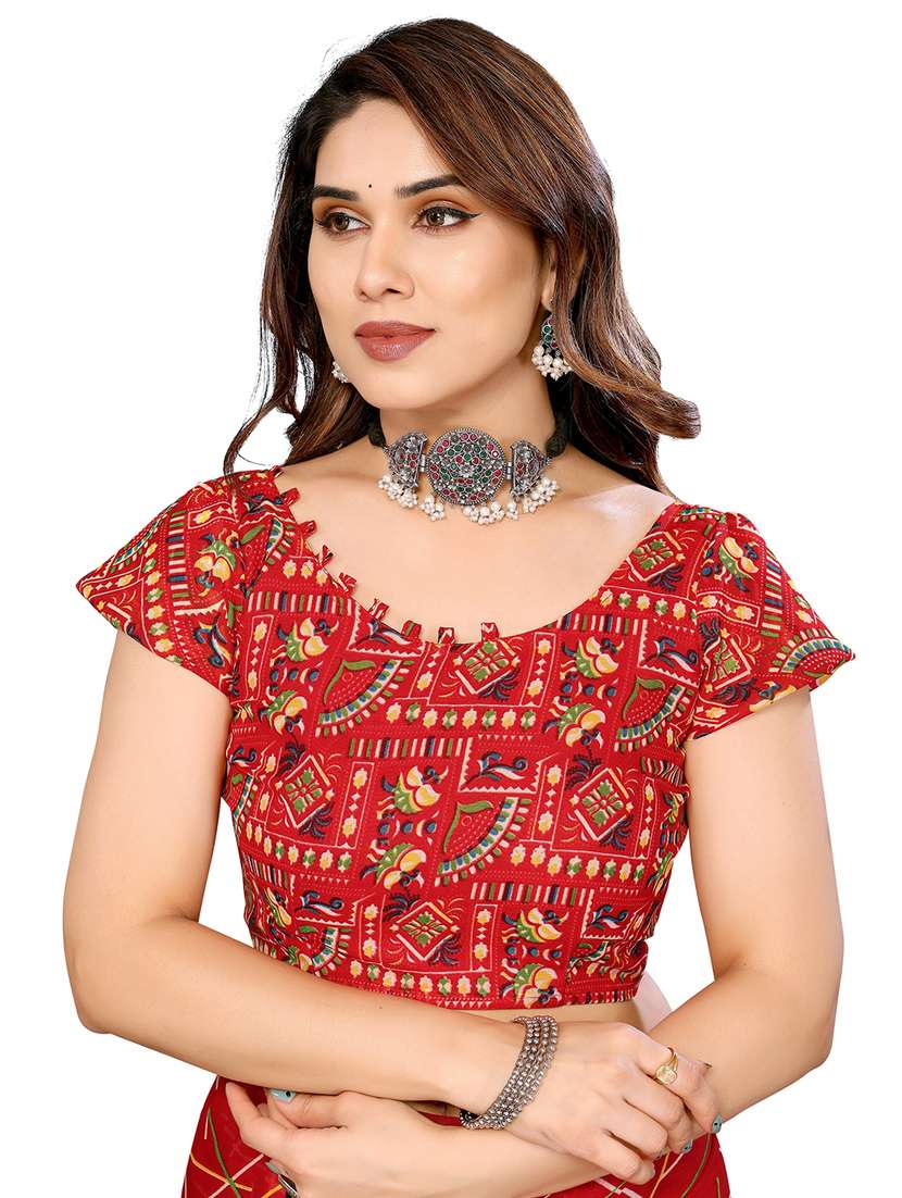 women pack of 2 printed combo saree with blouse - 22436214 -  Standard Image - 4