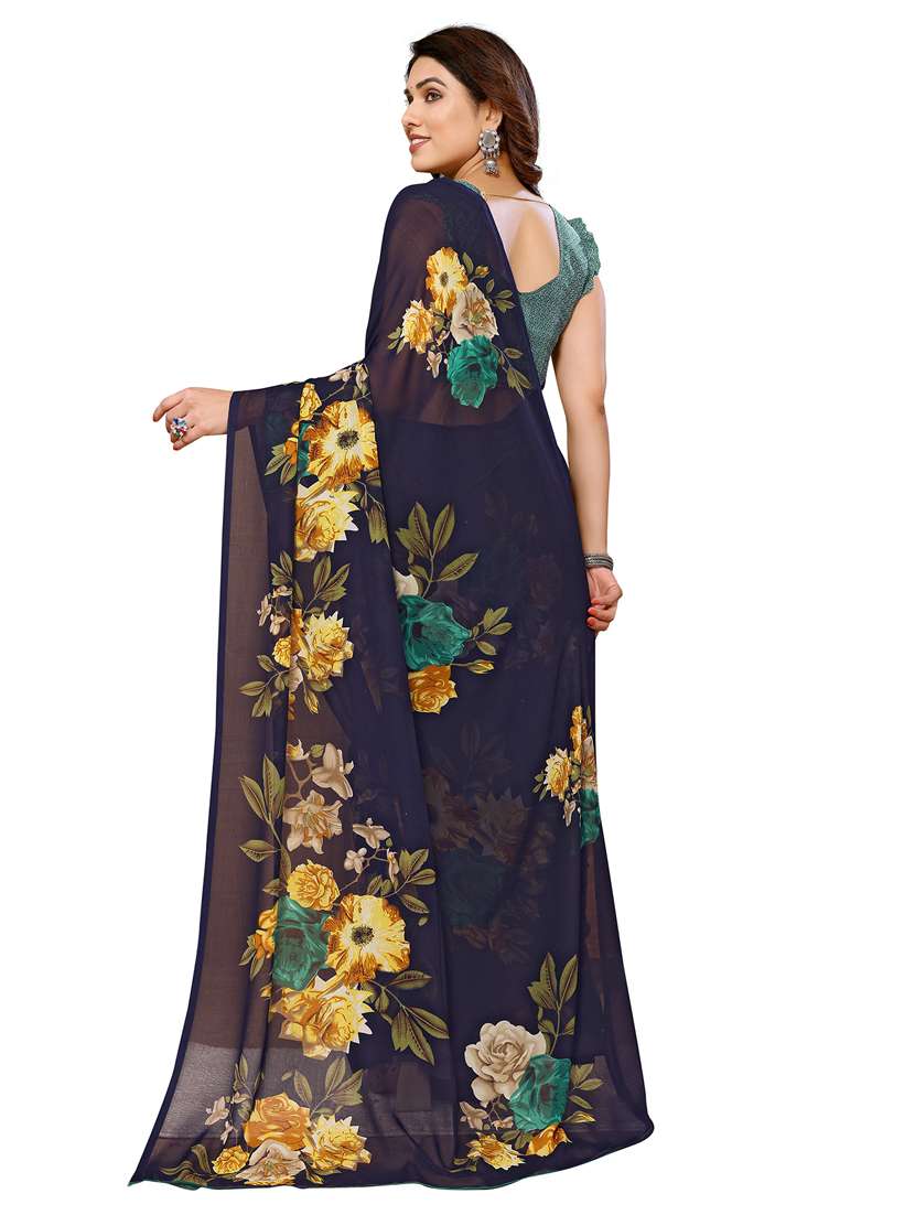 women pack of 2 printed combo saree with blouse - 22436227 -  Standard Image - 1