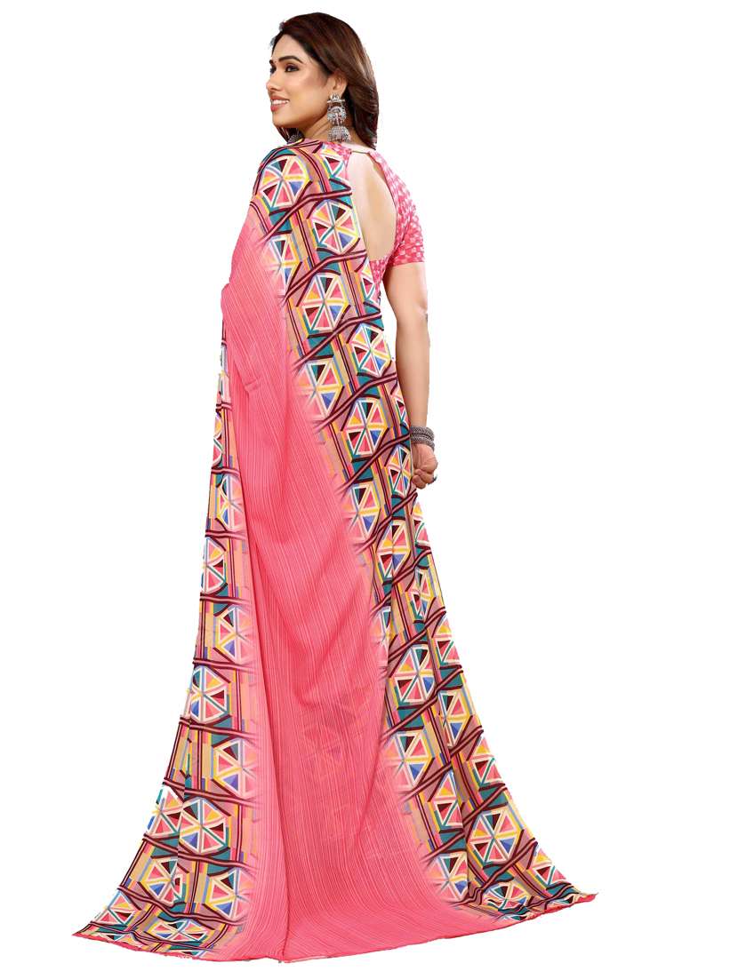 Women Pack Of 2 Printed Combo Saree With Blouse - 22436267 -  Standard Image - 1