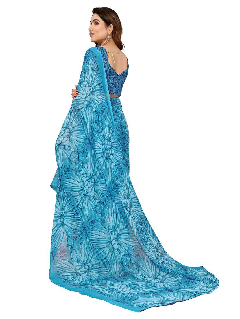 women pack of 2 printed combo saree with blouse - 22436298 -  Standard Image - 1