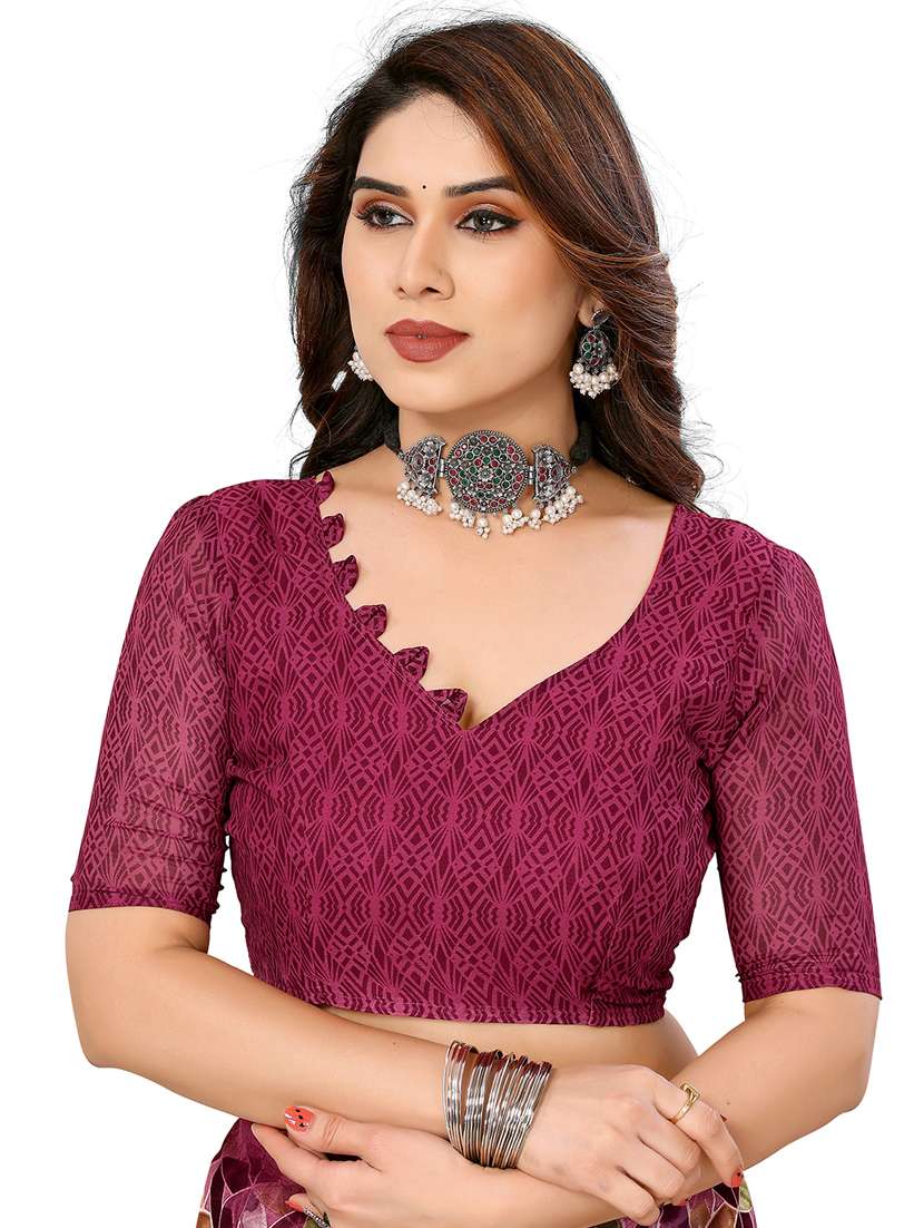Women Pack Of 2 Printed Combo Saree With Blouse - 22436312 -  Standard Image - 4