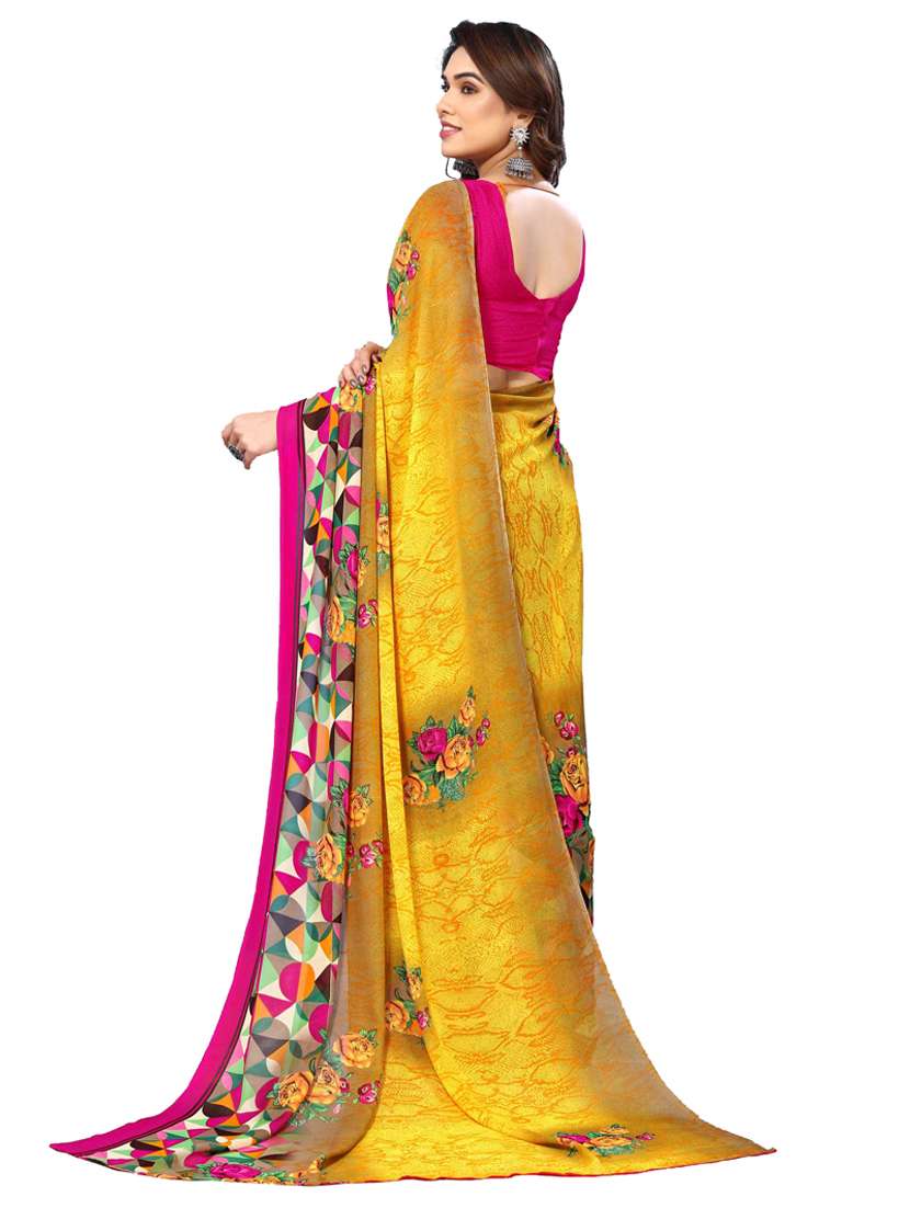 women pack of 2 printed combo saree with blouse - 22436391 -  Standard Image - 1