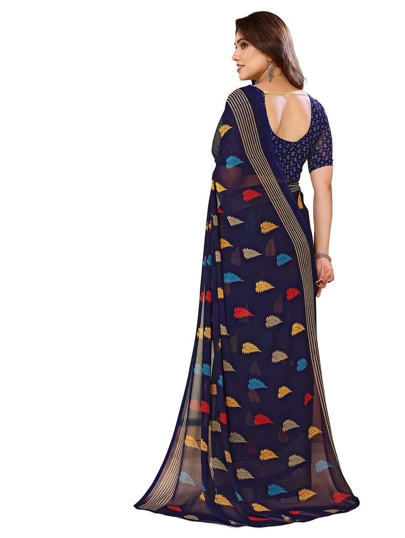 women pack of 2 printed combo saree with blouse - 22436439 -  Standard Image - 1