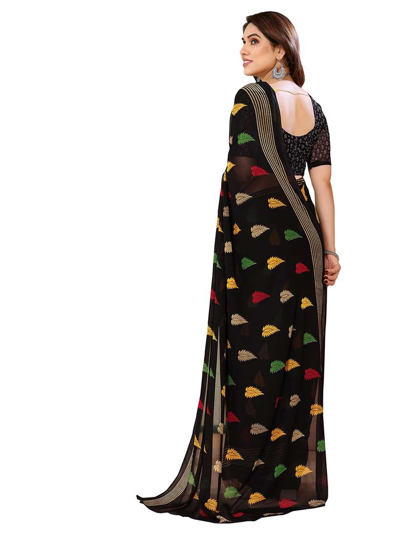 women pack of 2 printed combo saree with blouse - 22436440 -  Standard Image - 1