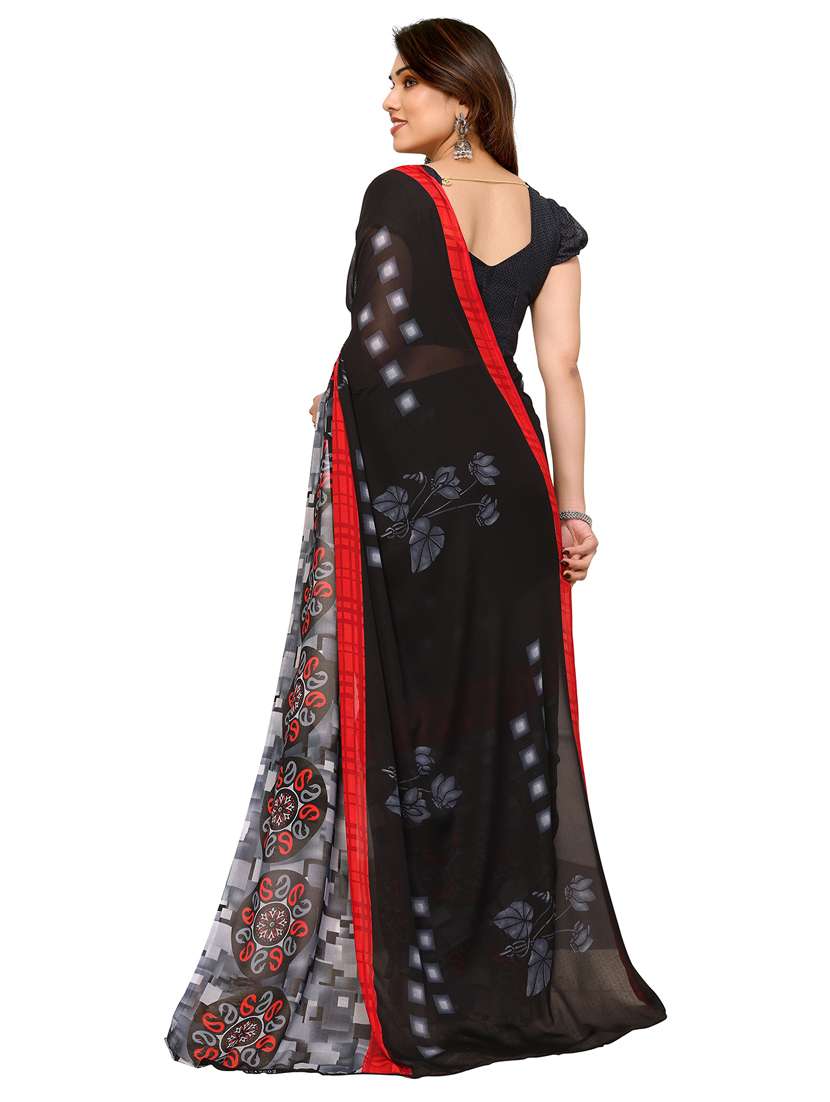 women pack of 2 printed combo saree with blouse - 22436477 -  Standard Image - 1