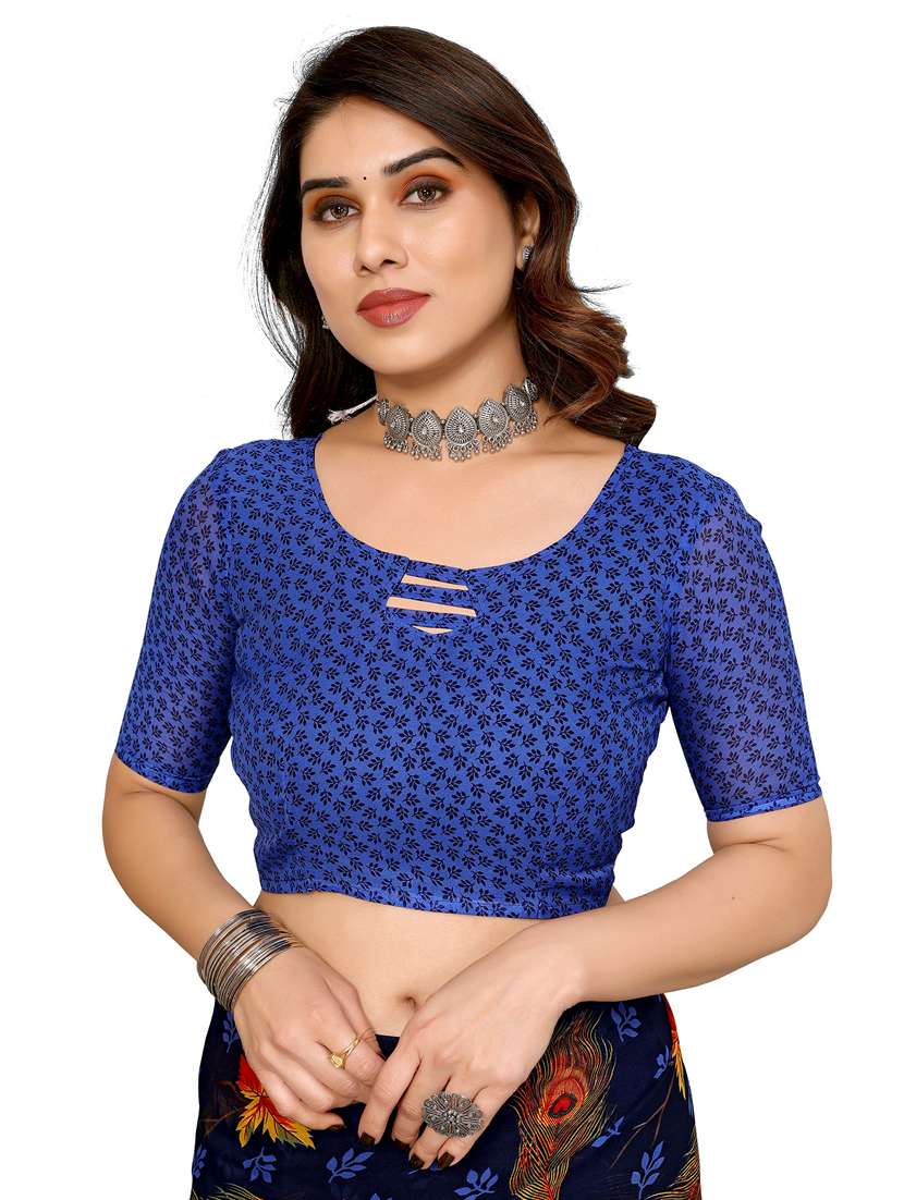 Women Pack Of 2 Printed Combo Saree With Blouse - 22436502 -  Standard Image - 4