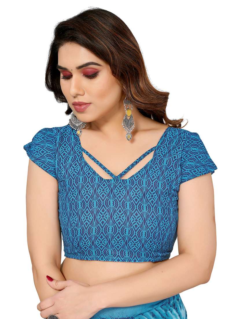 Women Pack Of 2 Printed Combo Saree With Blouse - 22436512 -  Standard Image - 4
