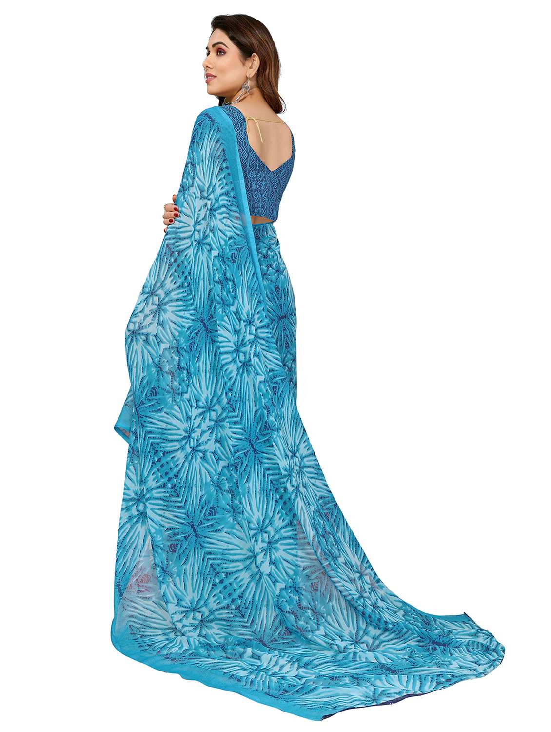 Women Pack Of 2 Printed Combo Saree With Blouse - 22436726 -  Standard Image - 1
