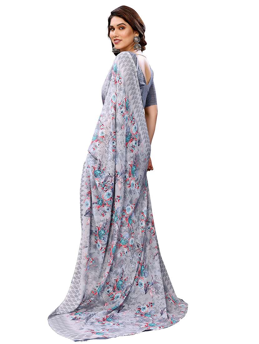 women pack of 2 printed combo saree with blouse - 22436762 -  Standard Image - 1