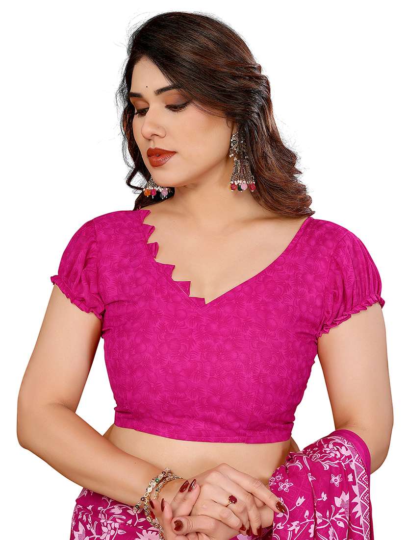 women pack of 2 printed combo saree with blouse - 22436762 -  Standard Image - 4