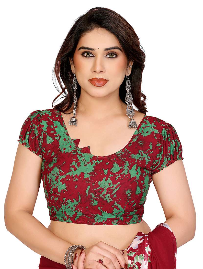 women pack of 2 printed combo saree with blouse - 22436769 -  Standard Image - 4