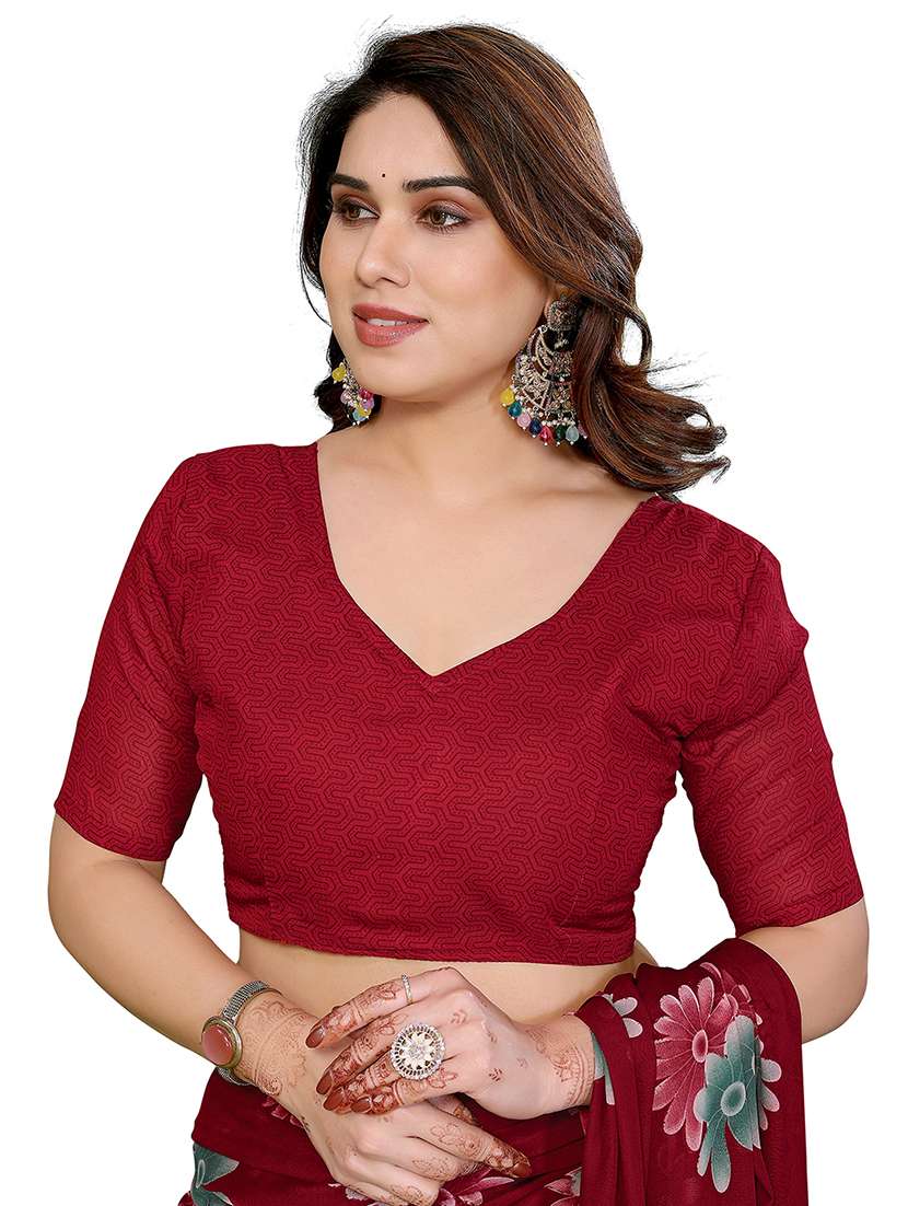 women pack of 2 printed combo saree with blouse - 22436852 -  Standard Image - 4