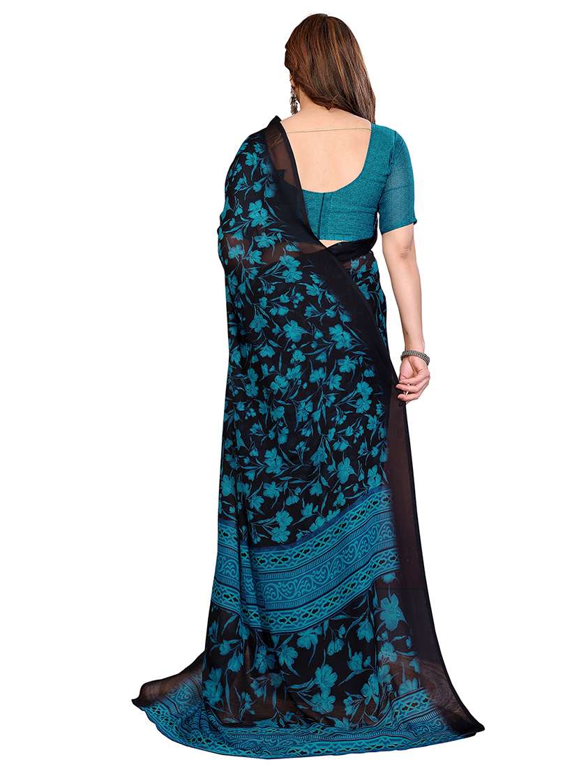 Women Pack Of 2 Printed Combo Saree With Blouse - 22436937 -  Standard Image - 1