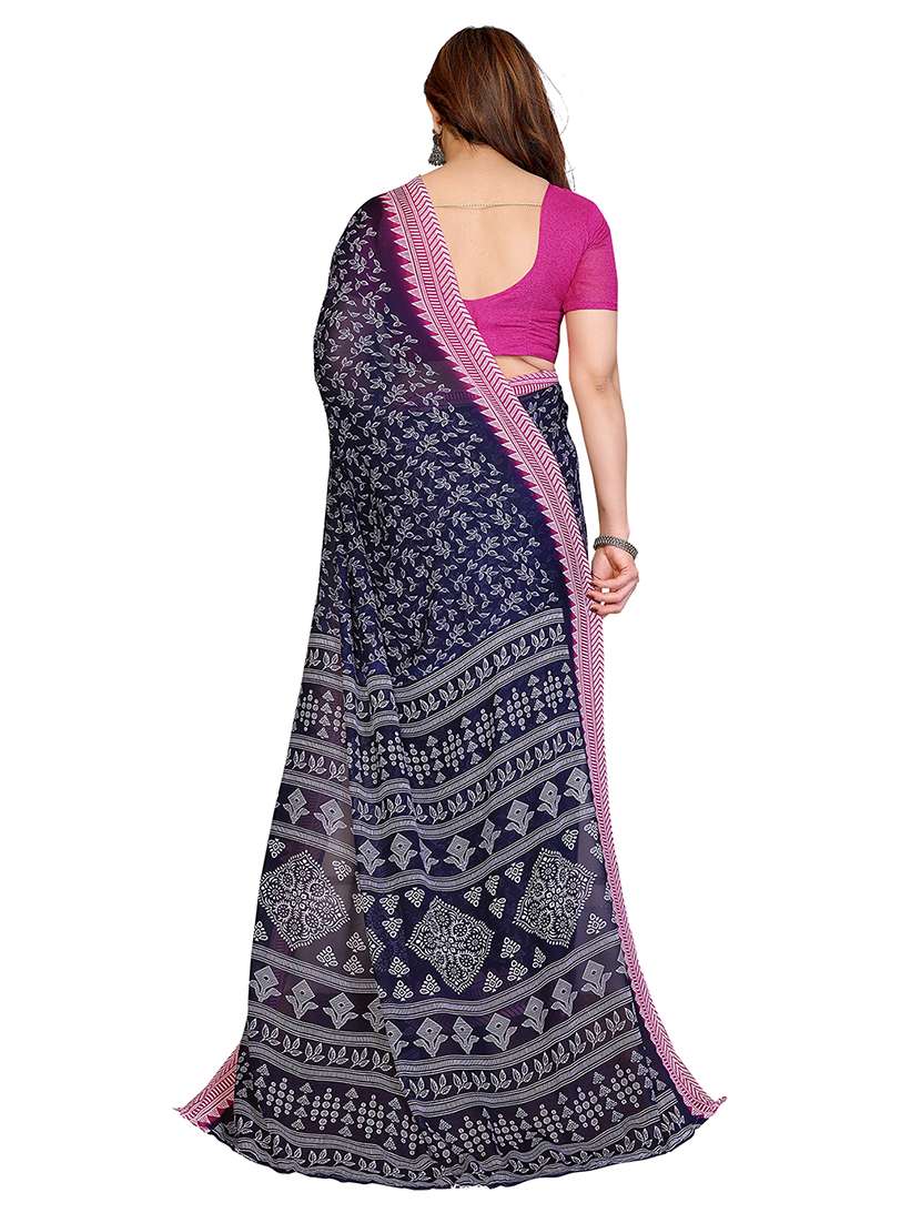 women pack of 2 printed combo saree with blouse - 22436993 -  Standard Image - 1