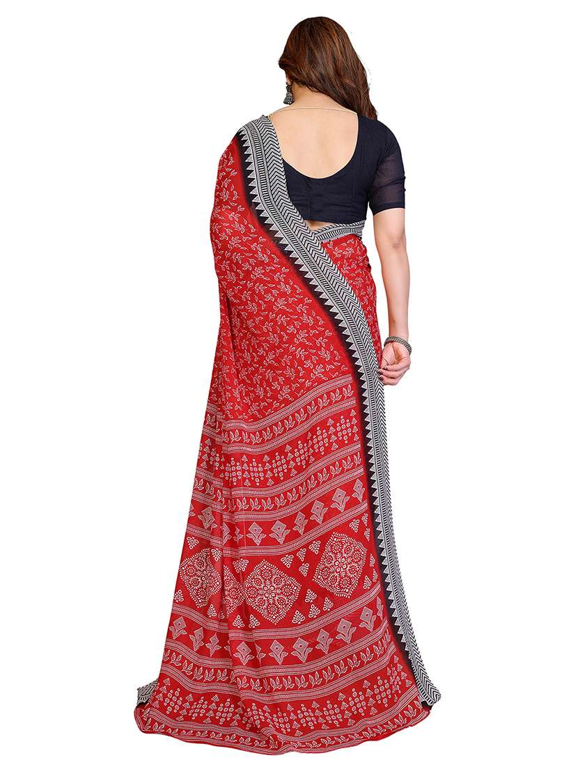 women pack of 2 printed combo saree with blouse - 22436994 -  Standard Image - 1
