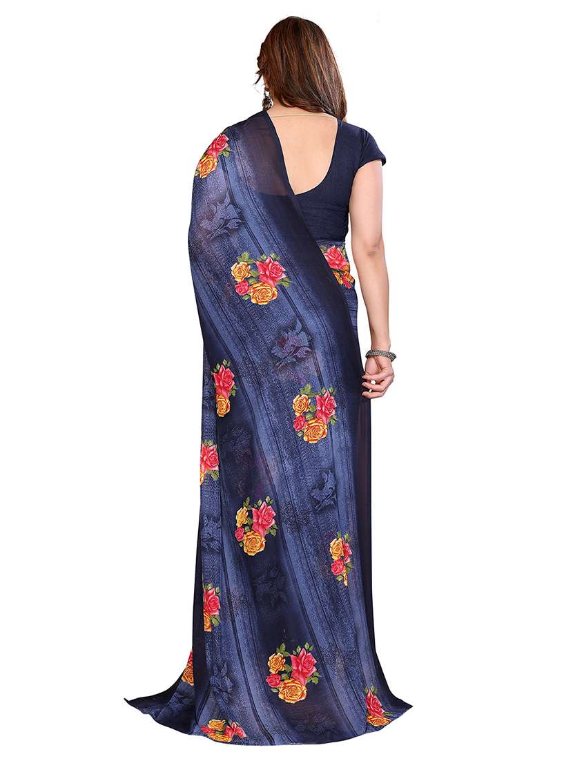 Women Pack Of 2 Printed Combo Saree With Blouse - 22437051 -  Standard Image - 1