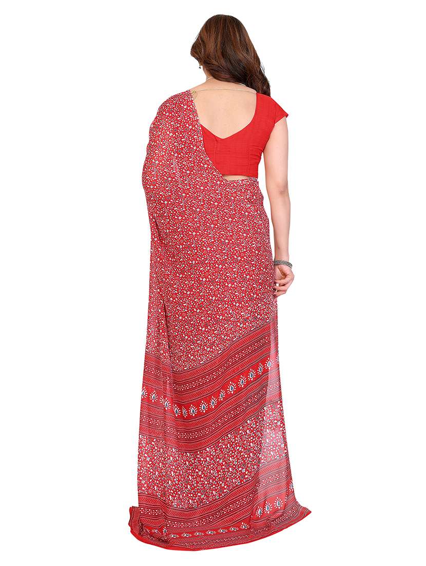 women pack of 2 printed combo saree with blouse - 22437107 -  Standard Image - 1