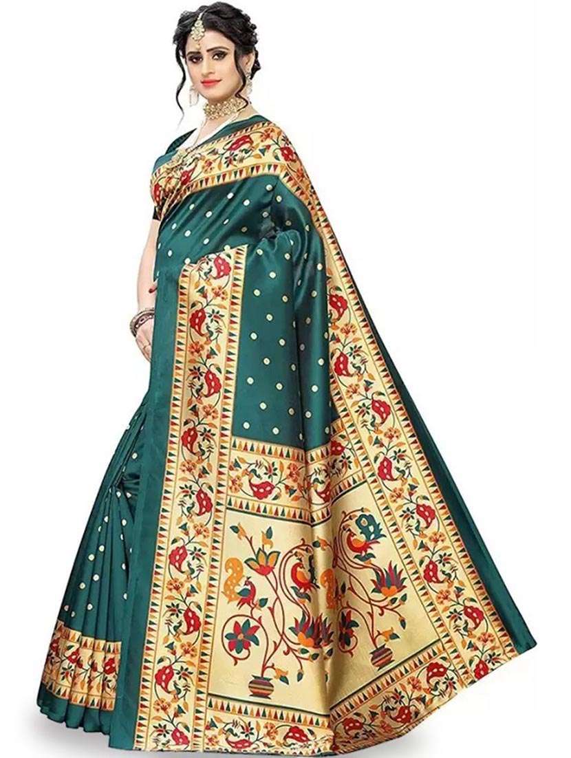 women self design paithani saree with blouse - 22437706 -  Standard Image - 1