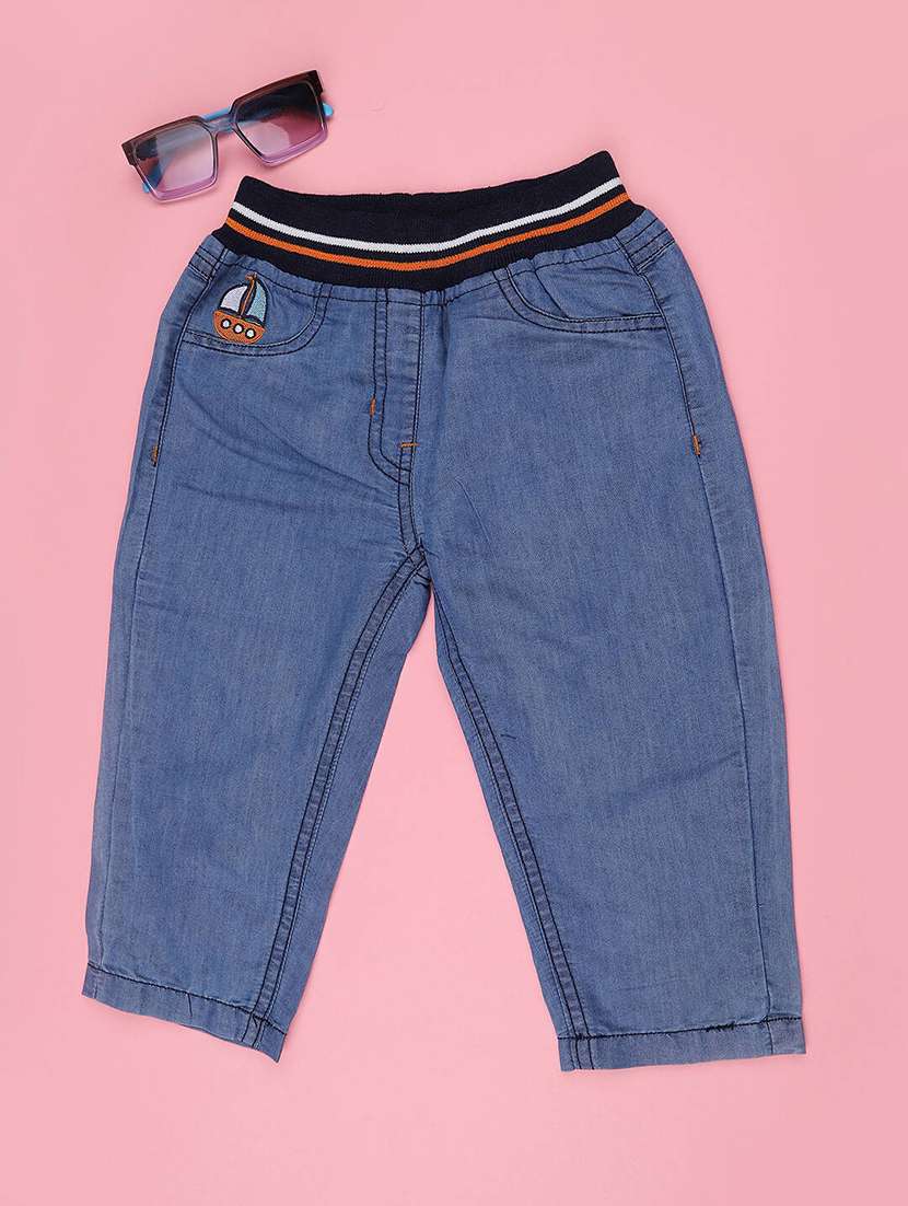 boys washed mid rise straight fit jeans - 22438291 -  Standard Image - 1