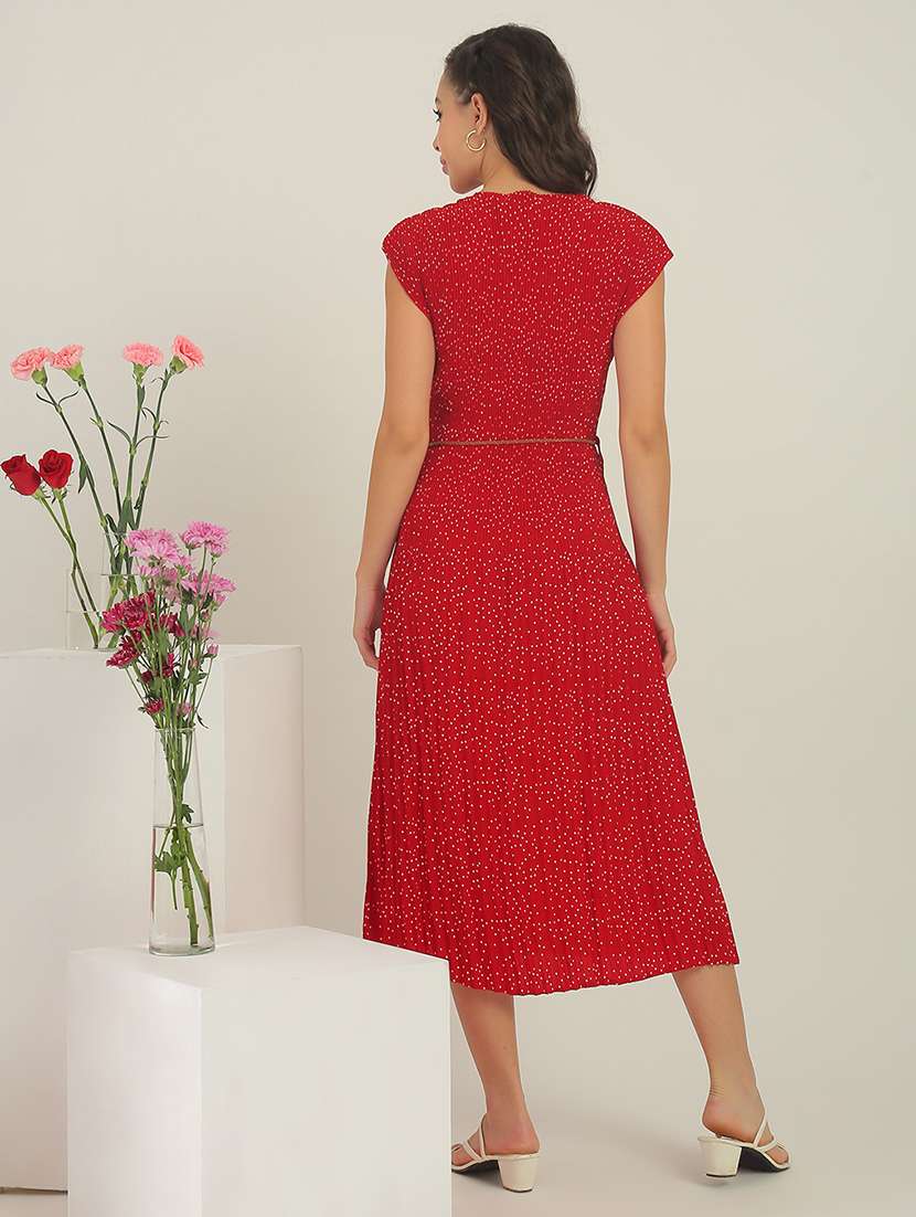 women printed polyester a-line dress - 22438427 -  Standard Image - 4
