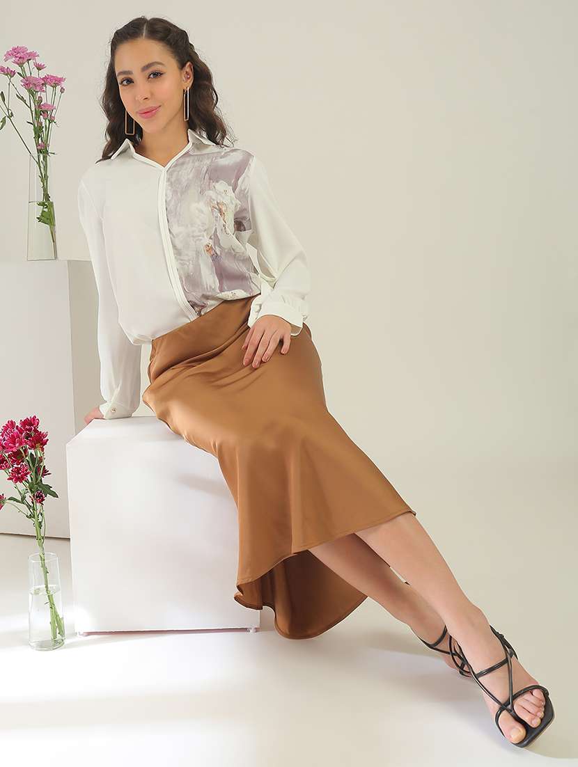 Women White Polyester Regular Shirt - 22438461 -  Standard Image - 6