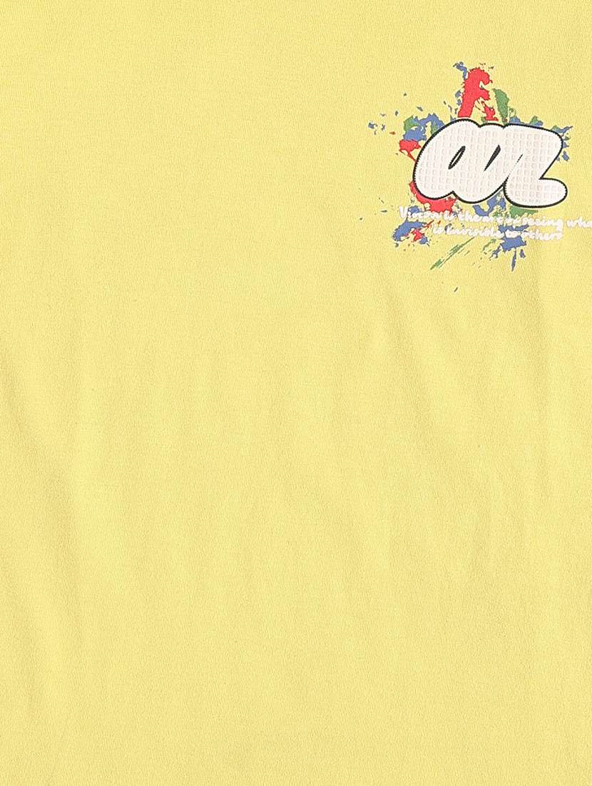 Boys Printed Short Sleeves Regular Fit T-shirt - 22438605 -  Standard Image - 4