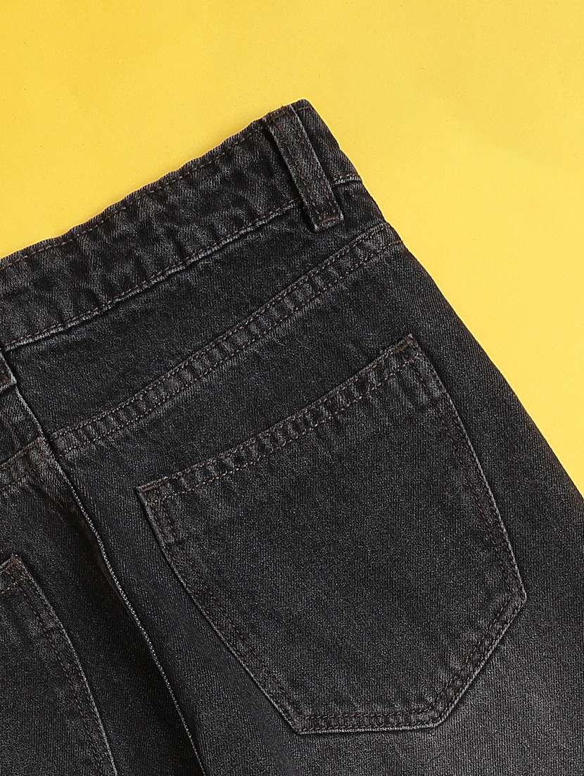 girls washed mid rise straight fit jeans - 22438684 -  Standard Image - 4