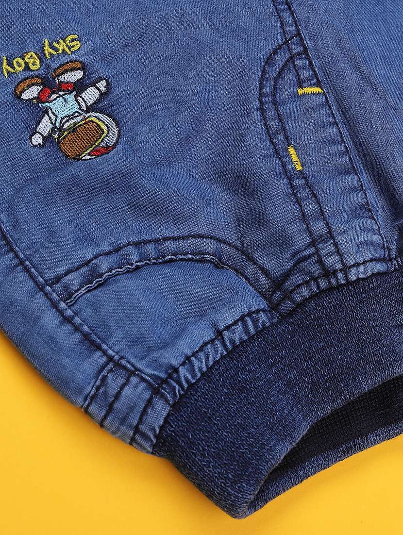 boys embroidered mid rise slim fit jeans - 22438872 -  Standard Image - 4