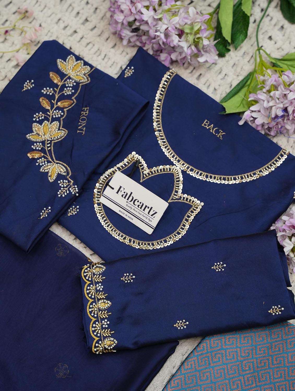 women self design flared unstitched lehenga choli set - 22439096 -  Standard Image - 4