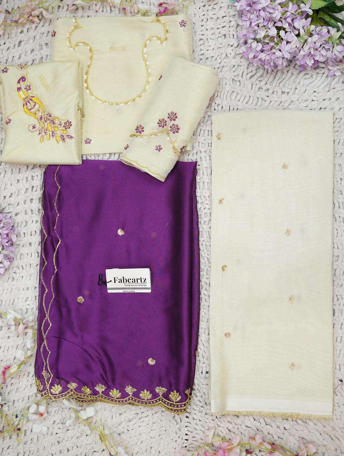 Women Embroidered Flared Unstitched Lehenga Choli Set - 22439116 -  Standard Image - 1